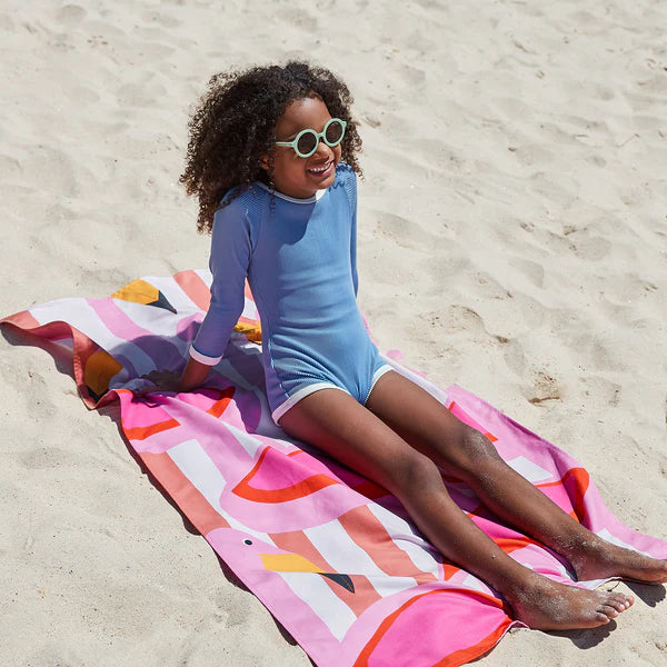 Dock & Bay Kids Beach Towel - Flamboyant Flamingos