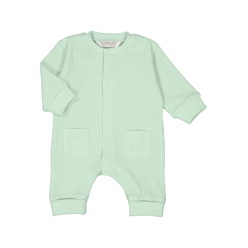 Mayoral Teddy Romper - Beige, Jade, Pink