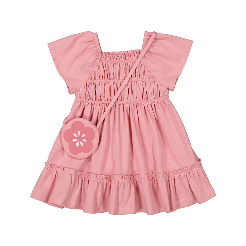 Mayoral Pink Dress with Bag