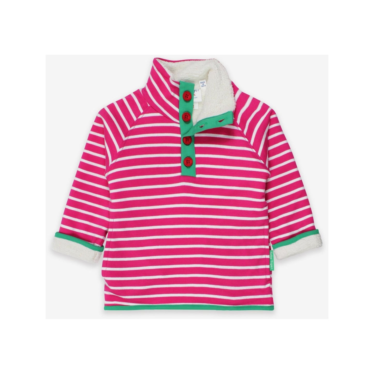 Toby Tiger Breton Cosy Fleece Sweatshirt