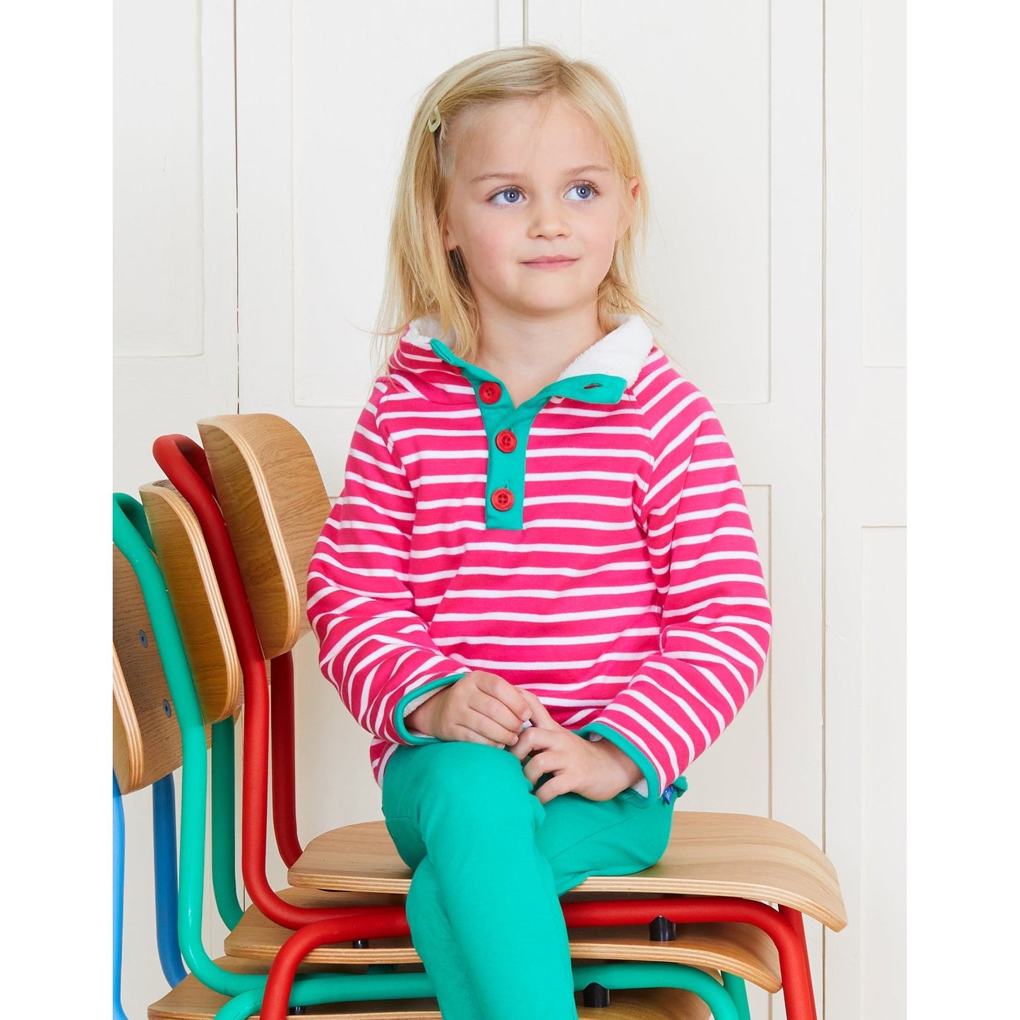 Toby Tiger Breton Cosy Fleece Sweatshirt