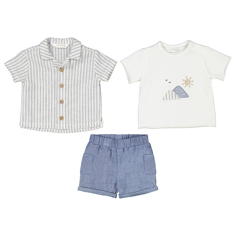 Mayoral Short Set with Overshirt