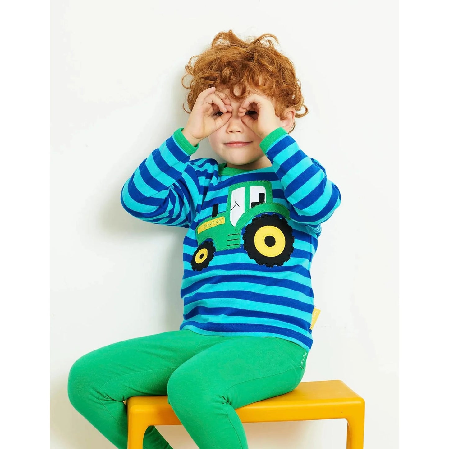 Toby Tiger Green Basic Leggings