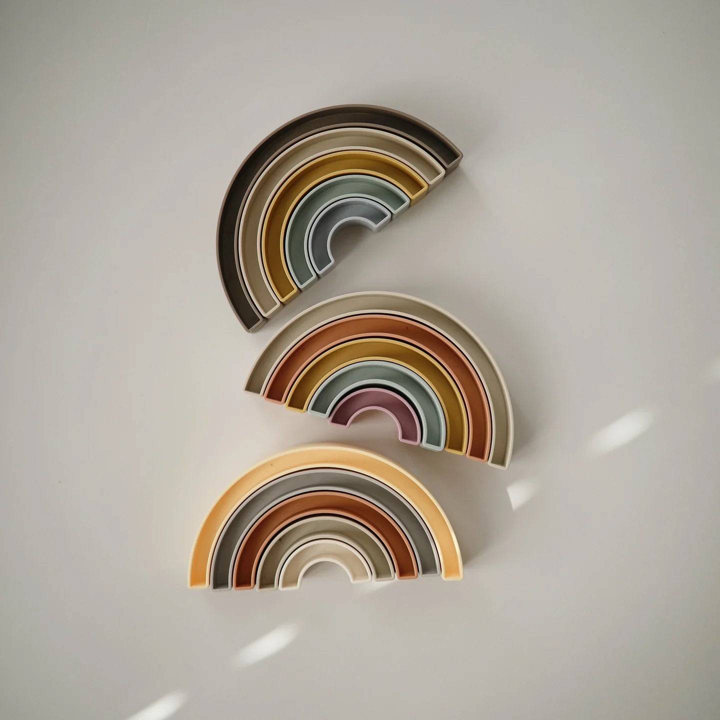 Mushie Sol Rainbow Stacker
