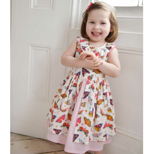 Powell Craft Butterfly Pinafore Dress