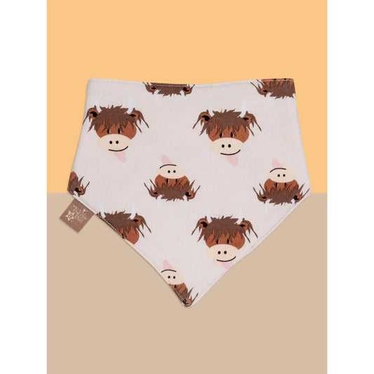 Blade & Rose Neutral Hamish Highland Cow Bib