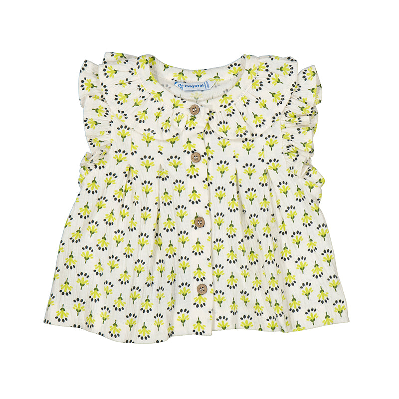Mayoral Pistachio Top and Short Set
