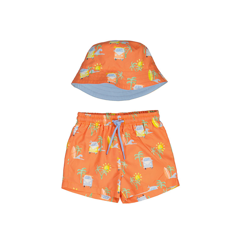 Mayoral Campervan Swim shorts & Hat