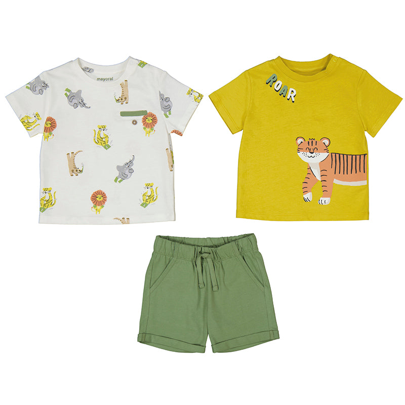 Mayoral Safari Shorts & T-Shirt Set
