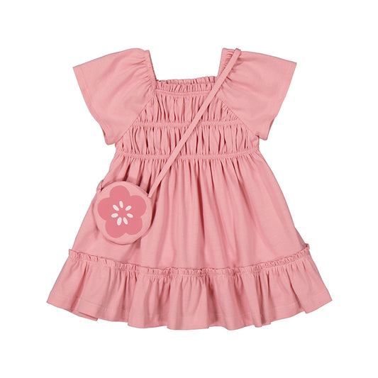 Mayoral Pink Dress with Bag
