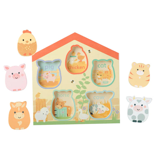 Orange Tree Farmyard Barn Shape Puzzle