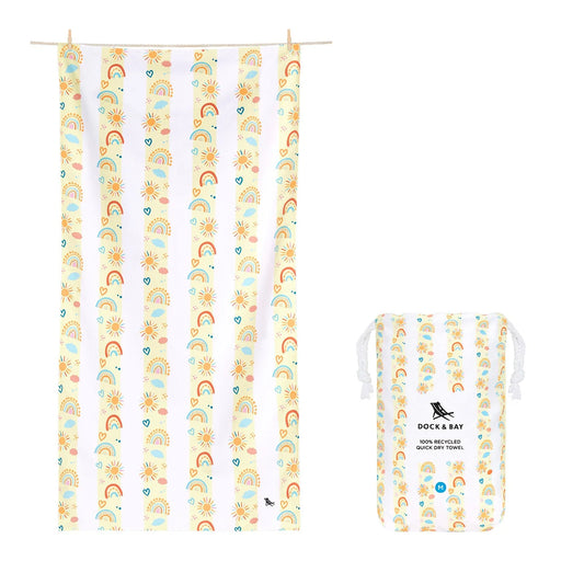 Dock & Bay Kids Beach Towel - Rainbow Road