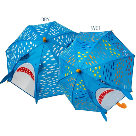 Floss and Rock 3D Colour Changing Shark Umbrella