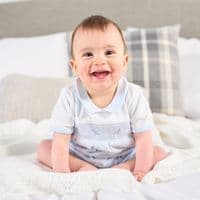 Dandelion Rabbit Smocked Romper