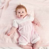 Dandelion Rabbit Smocked Romper