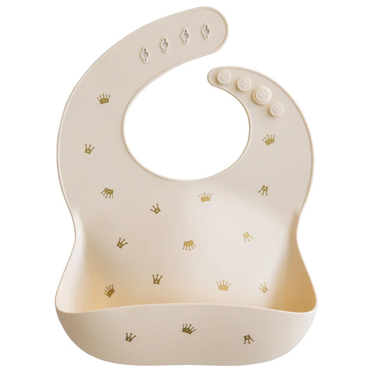 Mushie Crowns Silicone Bib