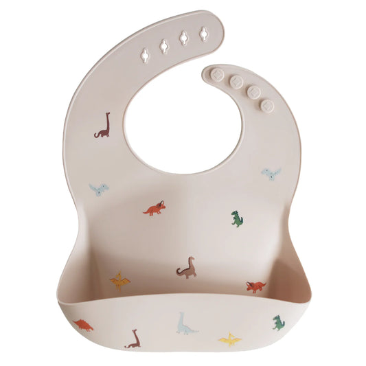 Mushie Dinosaur Silicone Bib