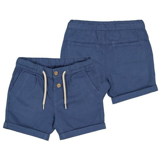 Mayoral Relaxed Navy Linen Shorts