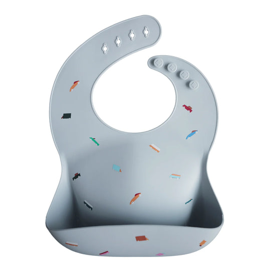 Mushie Retro Cars Silicone Bib