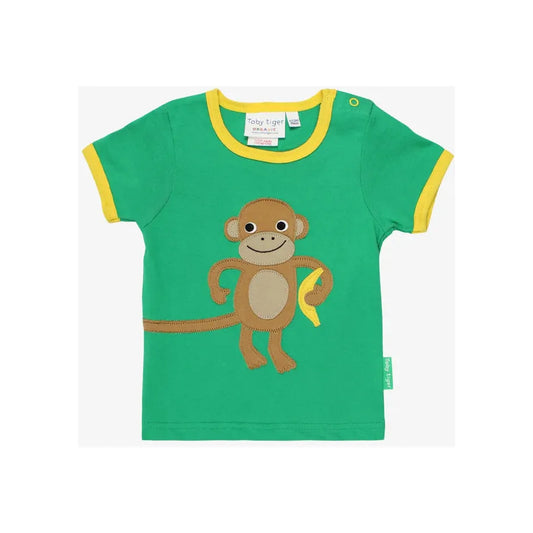 Toby Tiger Applique Monkey T-Shirt