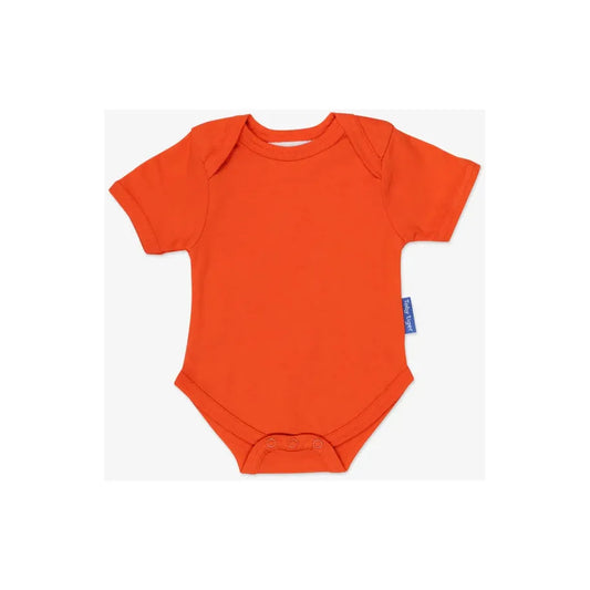 Toby Tiger Orange Basic Short-Sleeved Baby Body