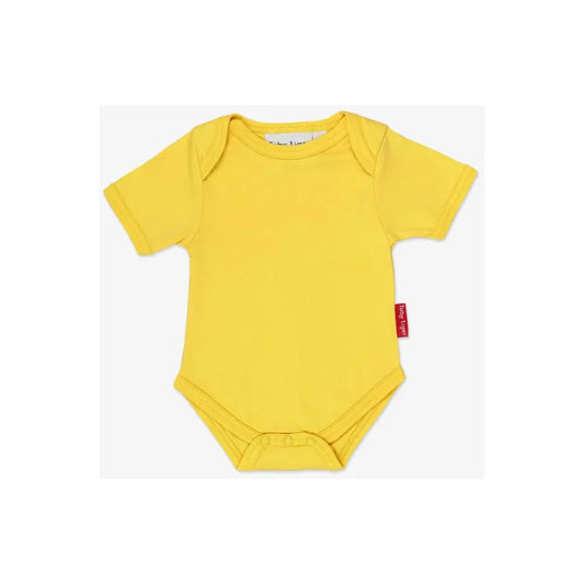 Toby Tiger Yellow Basic Short-Sleeved Baby Body