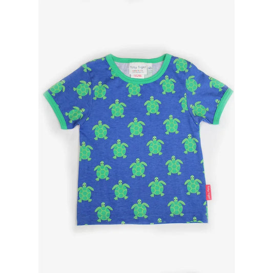 Toby Tiger Turtle Print T-Shirt
