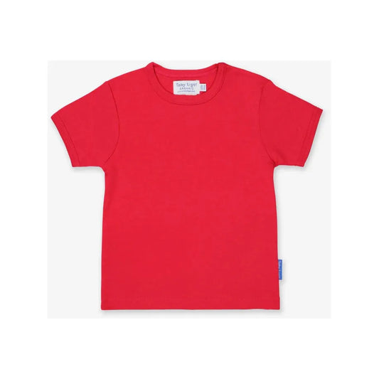 Toby Tiger Red Basic Short-Sleeved T-Shirt