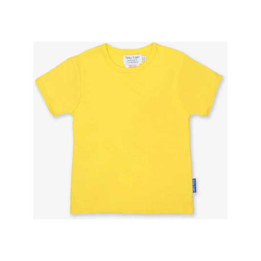 Toby Tiger Yellow Basic Short-Sleeved T-Shirt